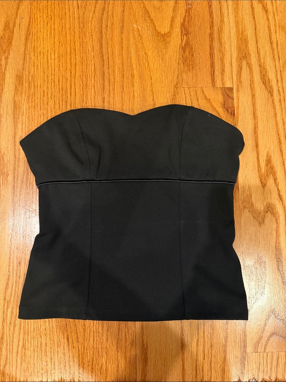 Forever 21 Black Strapless Sweetheart Bustier Top